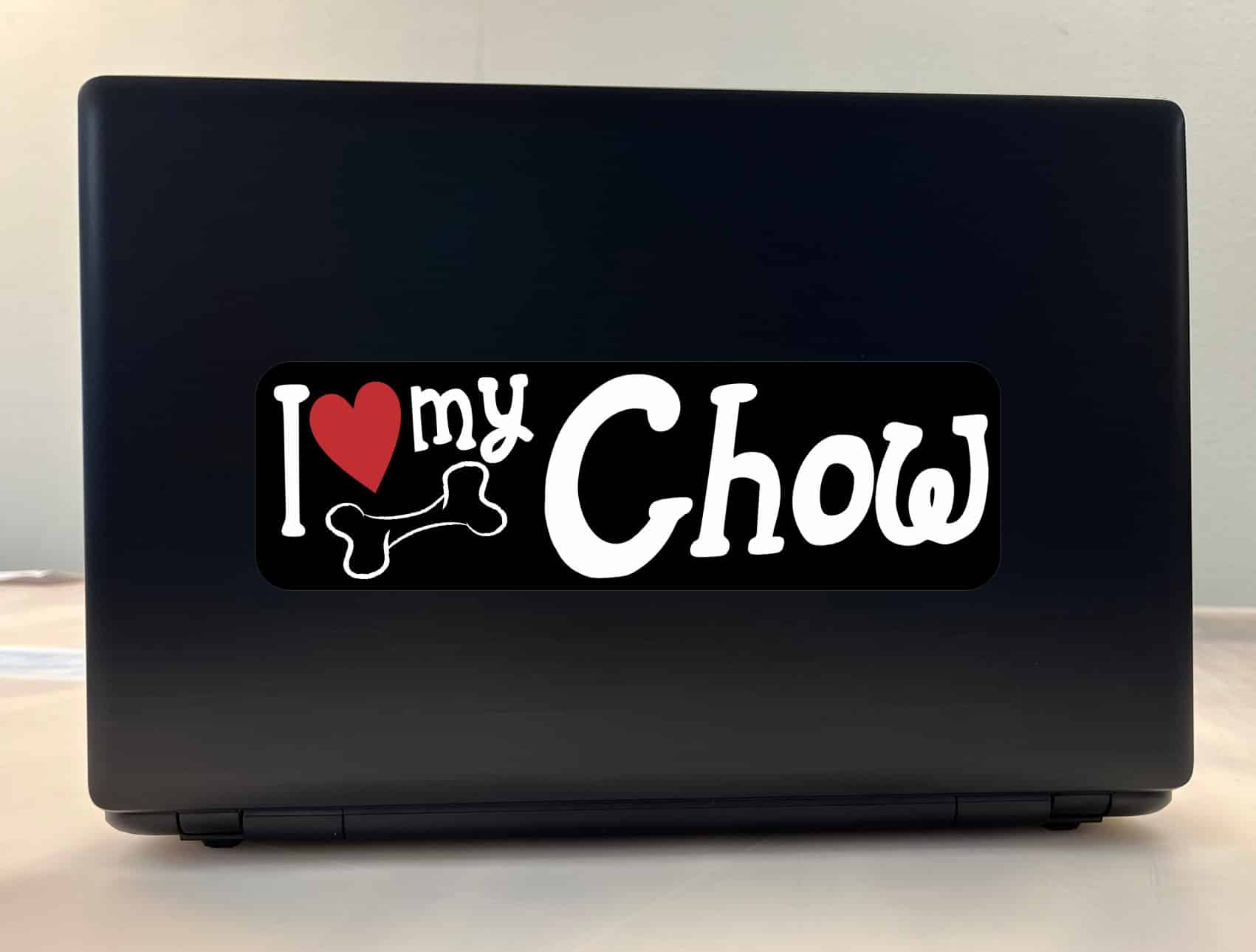 10in x 3in I Love My Chow Bumper Sticker Vinyl Truck Window Decal