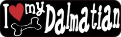 I Love My Dalmatian Bumper Sticker