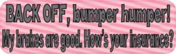bumper humper sticker