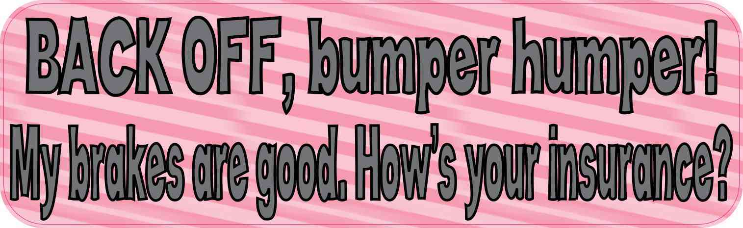 bumper humper sticker