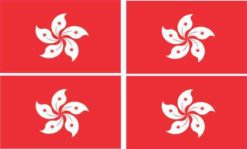 Hong Kong Flag Bumper Sticker