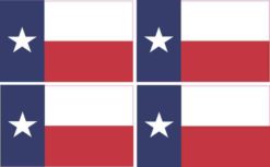 Texas flag bumper sticker