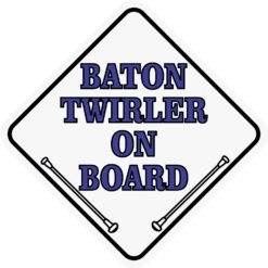 Baton Twirler On Board Magnet
