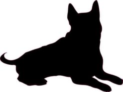 Dog Silhouette bumper sticker