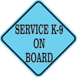 Blue Service K-9 on Board Magnet
