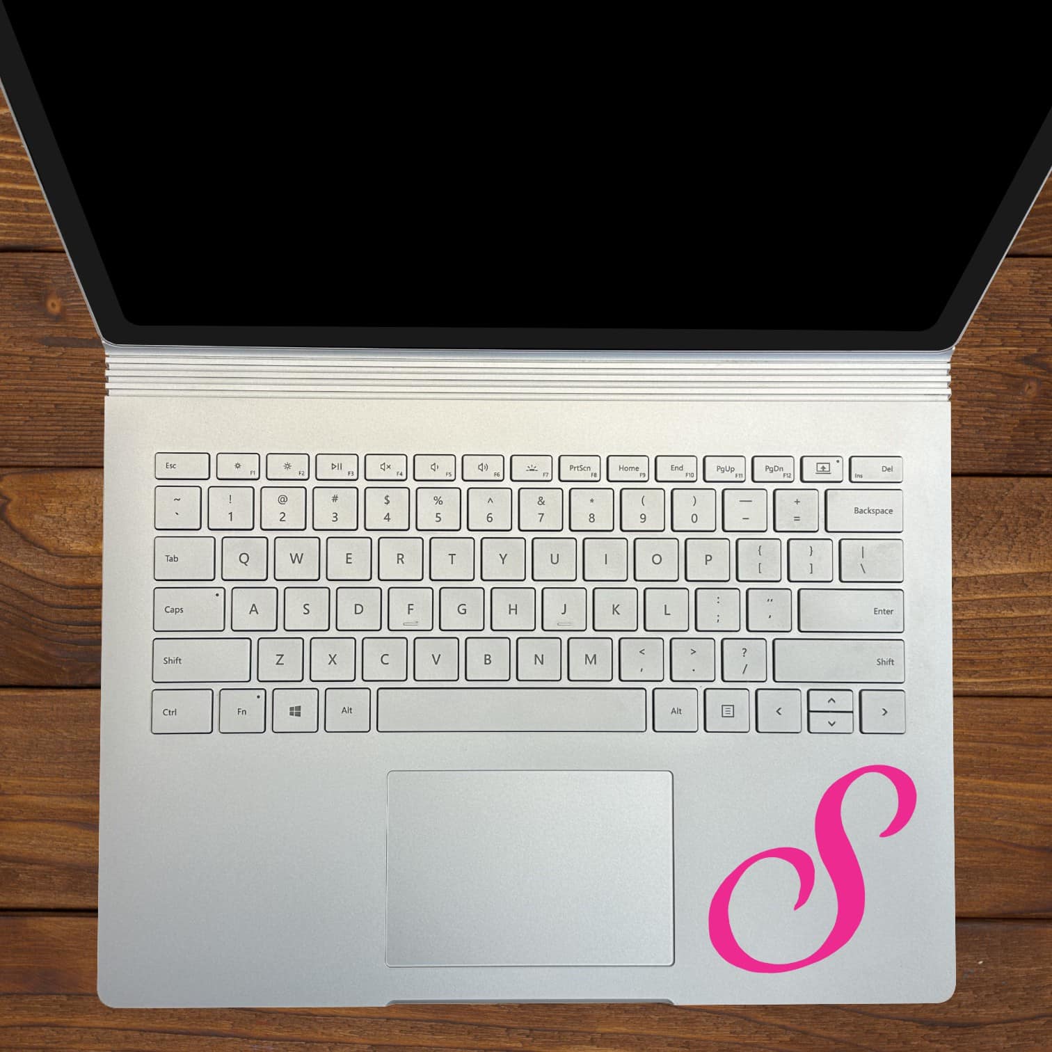 3in x 3in Cursive S Monogram Sticker Vinyl Truck Window Stickers Decal - Image 4