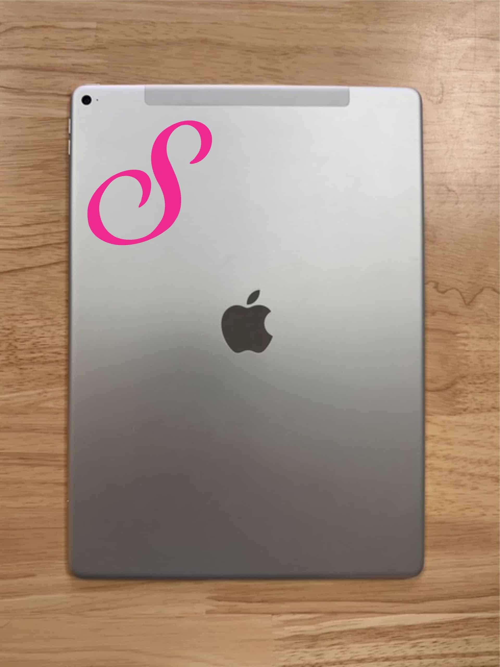 3in x 3in Cursive S Monogram Sticker Vinyl Truck Window Stickers Decal - Image 10