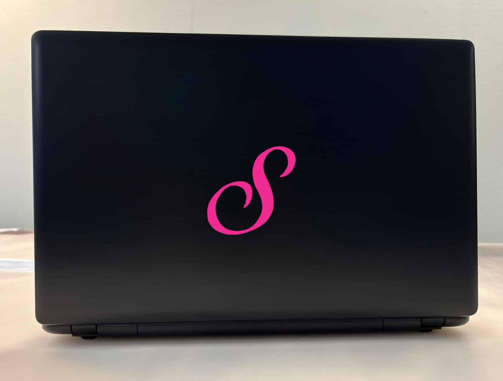3in x 3in Cursive S Monogram Sticker Vinyl Truck Window Stickers Decal - Image 3