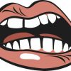 angry mouth bumper sticker