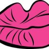 lips bumper sticker