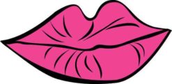 lips bumper sticker