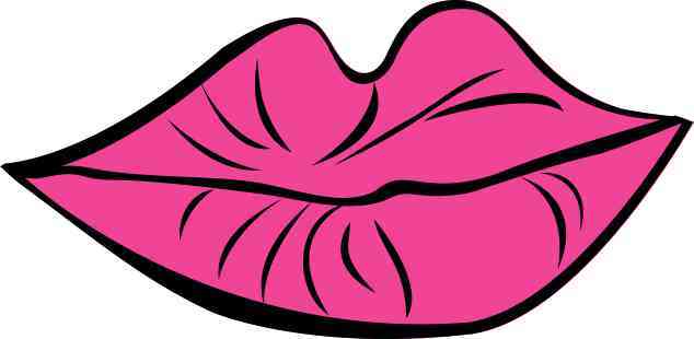 lips bumper sticker