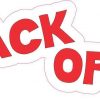 back off sticker