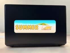 10in x 3in Beach Summer Bumper Sticker Vinyl Truck Window Decal Stickers
