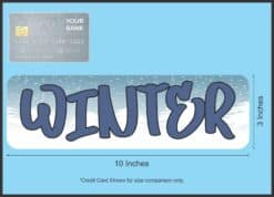 10in x 3in Snow Winter Magnet Car Door Magnetic Truck Magnets
