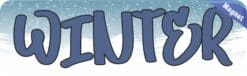 10in x 3in Snow Winter Magnet Car Door Magnetic Truck Magnets