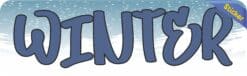 10in x 3in Snow Winter Bumper Sticker Vinyl Truck Window Decal Stickers