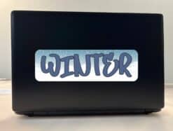 10in x 3in Snow Winter Bumper Sticker Vinyl Truck Window Decal Stickers