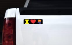 8in x 2in I Love Arizona Bumper Sticker Car Vinyl Window State Flag Decal