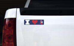 8in x 2in I Love Mississippi Magnet Door Magnetic Magnets State Flag