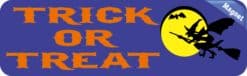 10in x 3in Trick or Treat Magnet Car Magnetic Truck Window Halloween Sign
