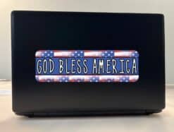 10in x 3in God Bless America Bumper Sticker Vinyl Truck Window C