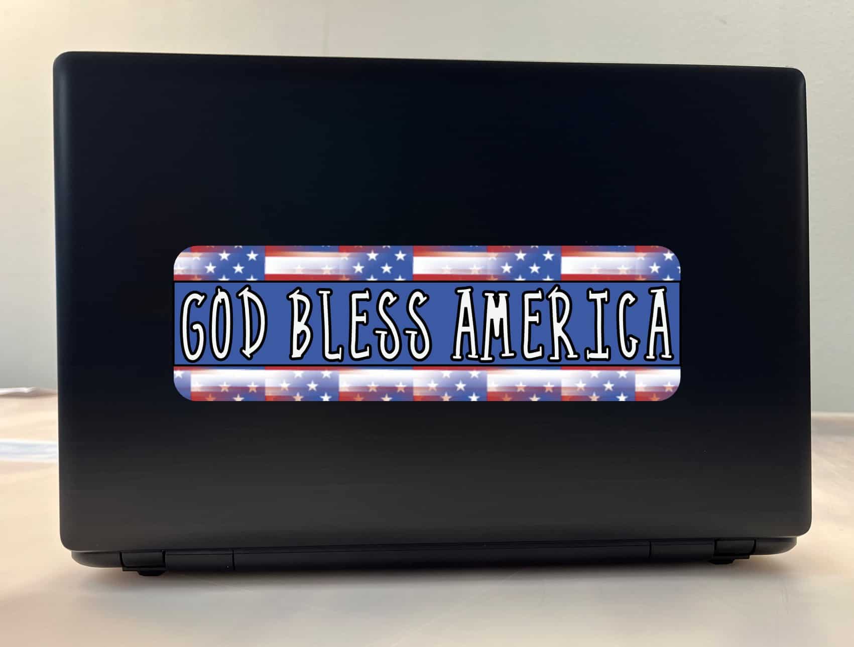 10in x 3in God Bless America Bumper Sticker Vinyl Truck Window C