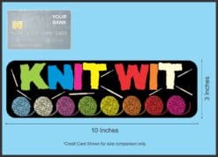 10in x 3in Knit Wit Bumper Sticker Vinyl Truck Window Decal Car Stickers