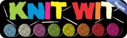 10in x 3in Knit Wit Magnet Car Door Magnetic Truck Magnets Signs