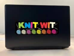 10in x 3in Knit Wit Bumper Sticker Vinyl Truck Window Decal Car Stickers