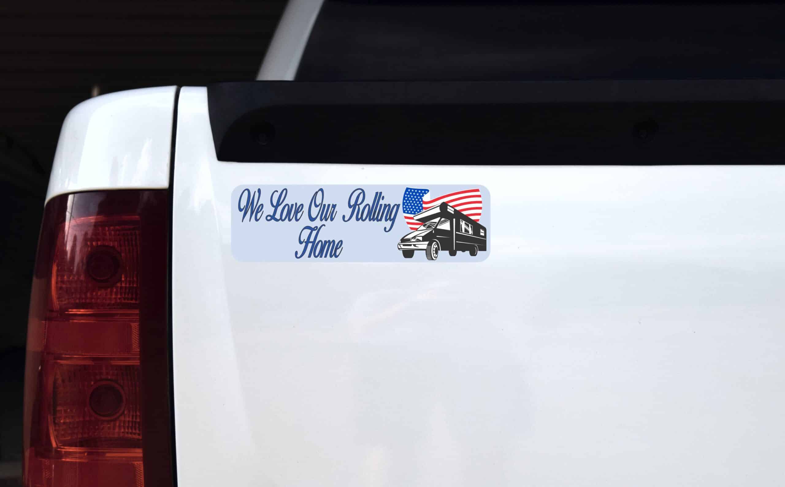 10in x 3in Rolling Home Magnet Magnetic Truck Car Magnets RV
