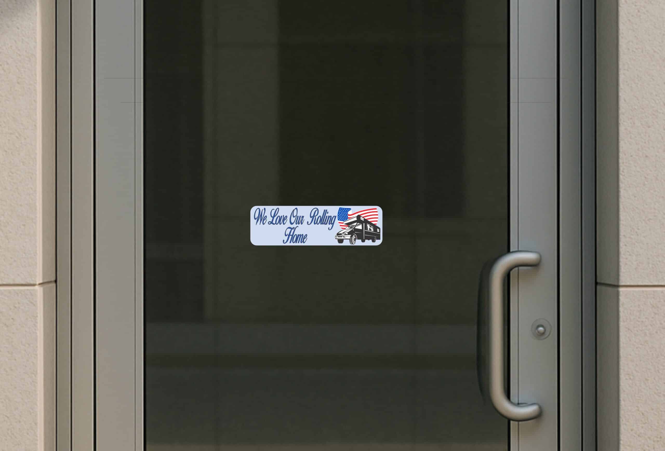 10in x 3in Rolling Home Bumper Sticker Vinyl Decals Car Decal RV Stickers