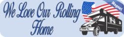 10in x 3in Rolling Home Magnet Magnetic Truck Car Magnets RV