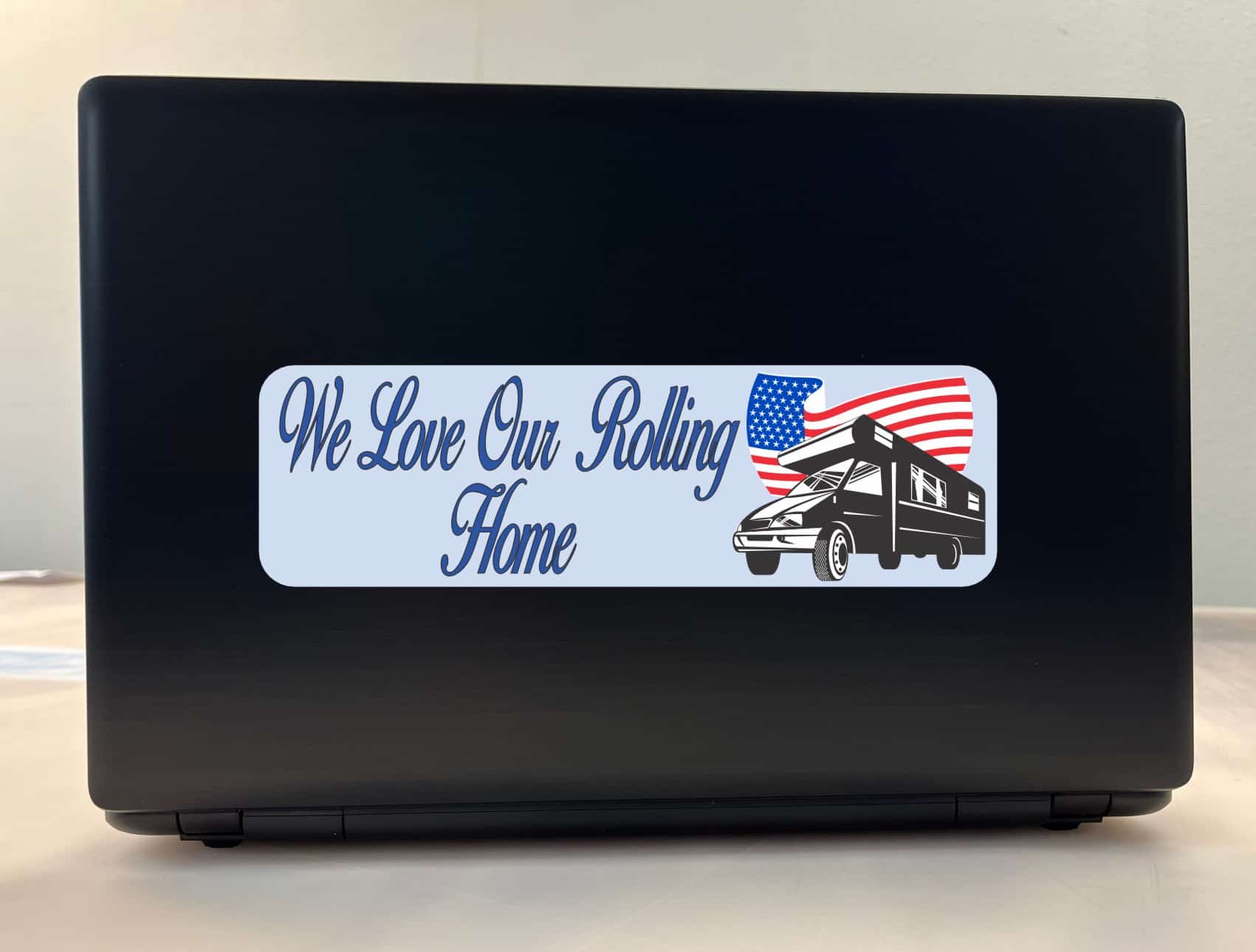 10in x 3in Rolling Home Bumper Sticker Vinyl Decals Car Decal RV Stickers
