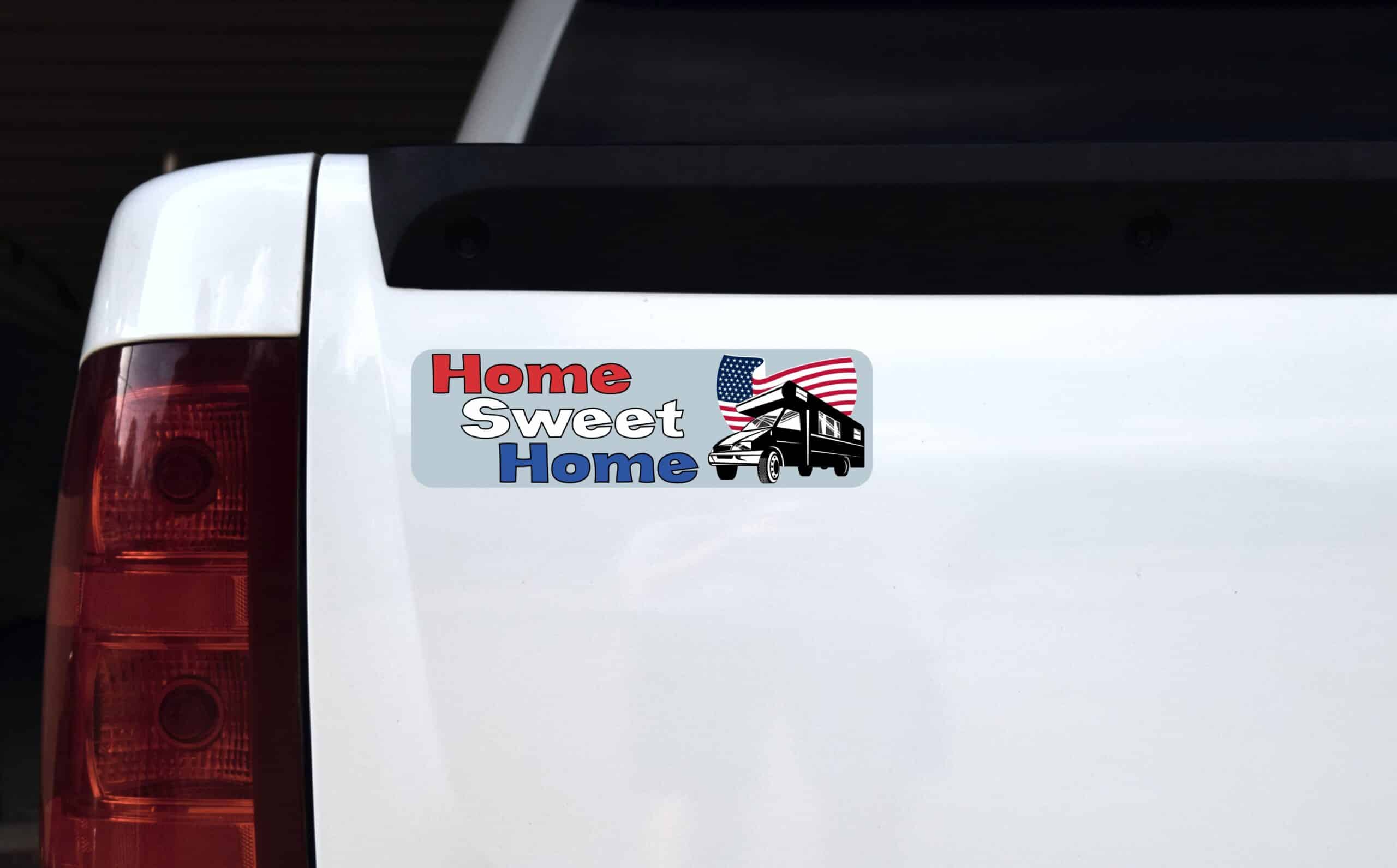 10in x 3in Home Sweet Home Magnet RV Magnetic Truck Car Magnets