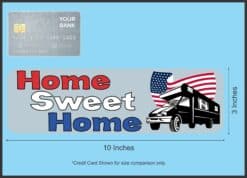 10in x 3in Home Sweet Home Bumper Sticker Vinyl Car Decal Truck Stickers