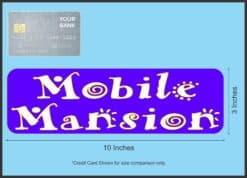 10in x 3in Mobile Mansion Bumper Sticker Vinyl Truck Window Decal Stickers