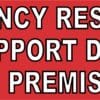 10in x 3in Support Dog On Premises Vinyl Truck Bumper Magnet Door Magnets