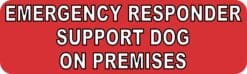 10in x 3in Support Dog On Premises Vinyl Truck Bumper Magnet Door Magnets