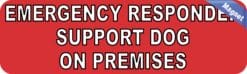 10in x 3in Support Dog On Premises Vinyl Truck Bumper Magnet Door Magnets