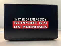 10in x 3in Support K-9 Sticker Vinyl Truck Window Decals Animal Car Decal