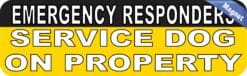 10in x 3in Service Dog On Property Magnet Car Door Magnetic Truck Magnets
