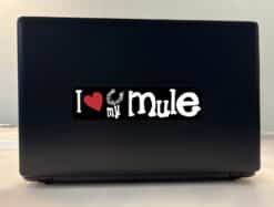 8in x 2in I Love My Mule Bumper Sticker Car Vinyl Truck Window Decal