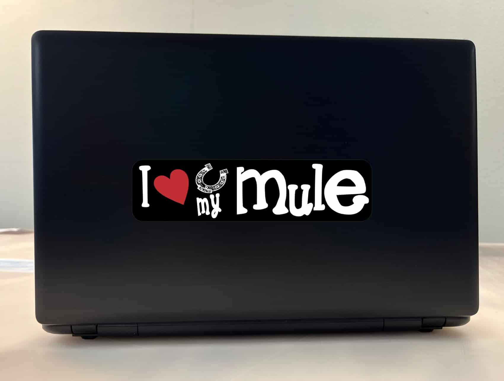 8in x 2in I Love My Mule Bumper Sticker Car Vinyl Truck Window Decal