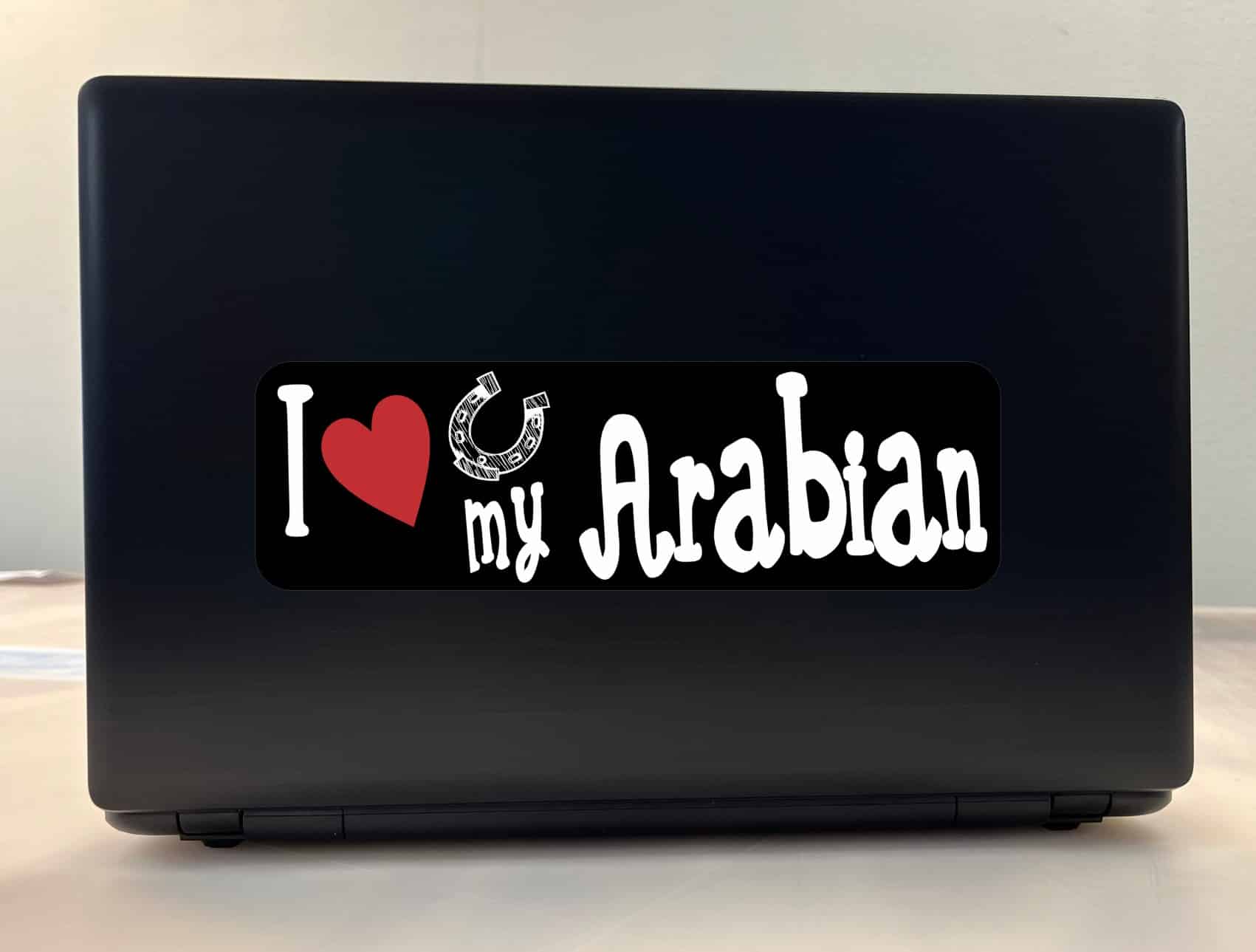 10in x 3in I Love My Arabian Bumper Sticker Vinyl Truck Window Decal Sign