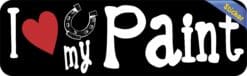 10in x 3in I Love My Paint Horse Bumper Sticker Vinyl Truck Window Decal Sign