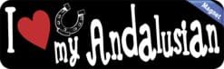 10in x 3in I Love My Andalusian Magnet Car Door Magnetic Truck Magnets