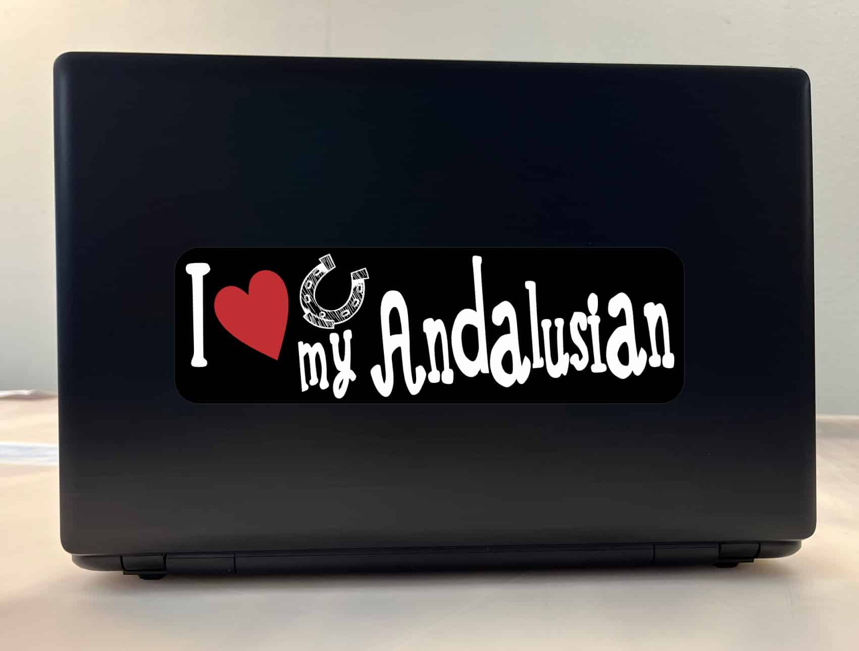 10in x 3in I Love My Andalusian Bumper Sticker Vinyl Truck Window Decal Sign