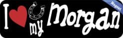 10in x 3in I Love My Morgan Magnet Car Door Magnetic Truck Horse Magnets