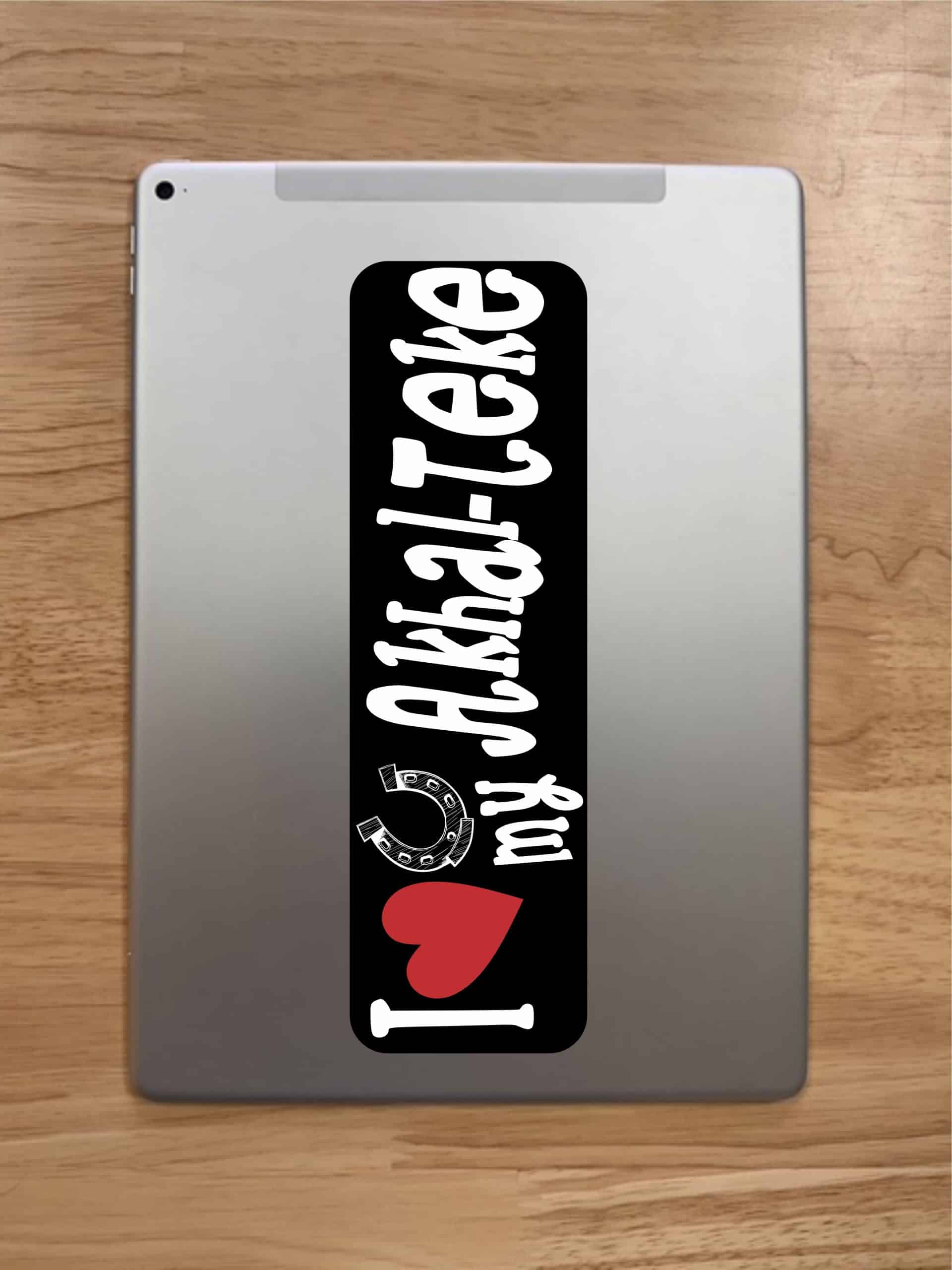 10in x 3in I Love My Akhal-Teke Bumper Sticker Vinyl Truck Window Decal Sign - Image 7